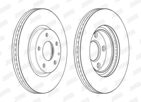 Гальмівний диск Jurid 563117JC