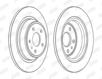 Диск гальмівний MONDEO IV tyі Jurid 563155JC