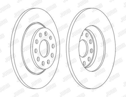 Диск гальмівний AU/SE/SK/VW tyі Jurid 563168JC
