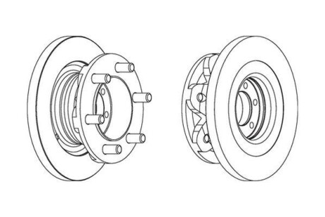 Гальмівний диск Jurid 567118J