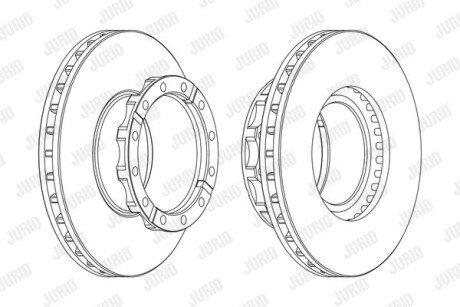 Тормозной диск Jurid 569125J