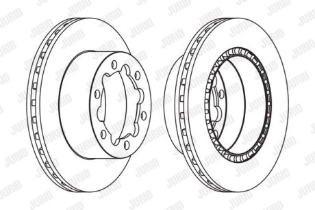 Гальмівний диск Jurid 569138J
