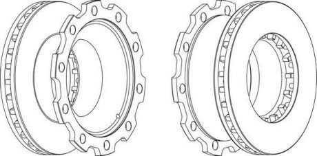 Тормозной диск Jurid 569144J