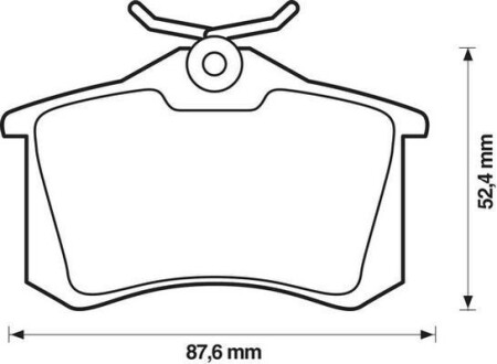 Гальмівні колодки, дискове гальмо (набір) Jurid 571906D