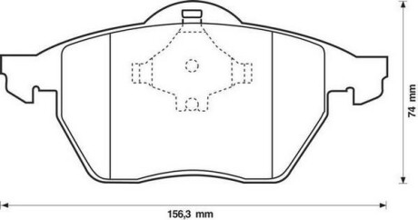 Гальмівні колодки, дискове гальмо (набір) Jurid 571935J