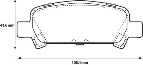 Комплект тормозных колодок, дисковый механизм Jurid 572424J (фото 1)