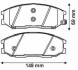 Комплект тормозных колодок, дисковый механизм Jurid 572453J (фото 1)