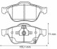 Комплект тормозных колодок, дисковый механизм Jurid 572481J (фото 1)