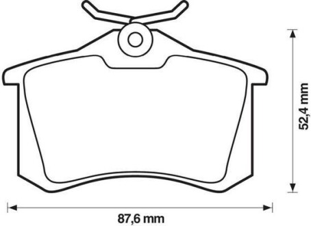 Гальмівні колодки, дискове гальмо (набір) Jurid 573032J