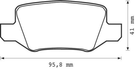 Комплект тормозных колодок, дисковый механизм Jurid 573082J (фото 1)