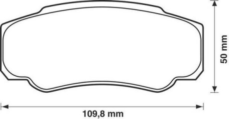 Гальмівні колодки, дискове гальмо (набір) Jurid 573115J