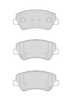 Комплект тормозных колодок, дисковый механизм Jurid 573406J (фото 1)