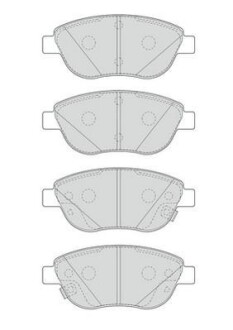 Комплект тормозных колодок, дисковый механизм Jurid 573446J (фото 1)