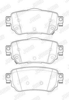 Колодки гальмівні KADJAR tyі Jurid 573658J