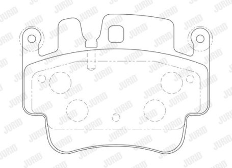 KLOCKI HAM./PRZ/ PORSCHE BOXTER 3,2 02- Jurid 573725J