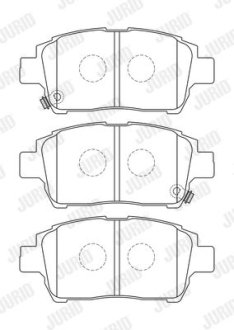 KLOCKI HAM./PRZ/ TOYOTA COROLLA 00- Jurid 573737J