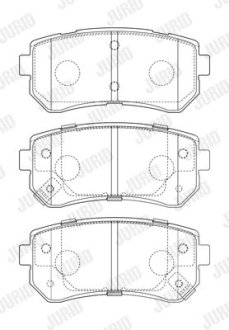 KLOCKI HAM./TYЈ/ KIA CEED 1,4-2,0 06- Jurid 573757J