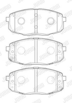 Колодки гальмівні дискові Jurid 573813J