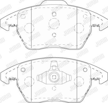 KLOCKI HAM./PRZ/ AUDI A1 10- Jurid 573852J