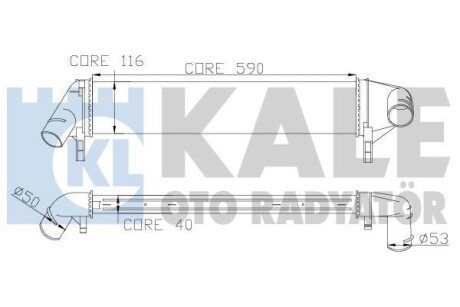 RENAULT Інтеркулер Duster, Logan, Sandero 1.5dCi 06- Kale 345085