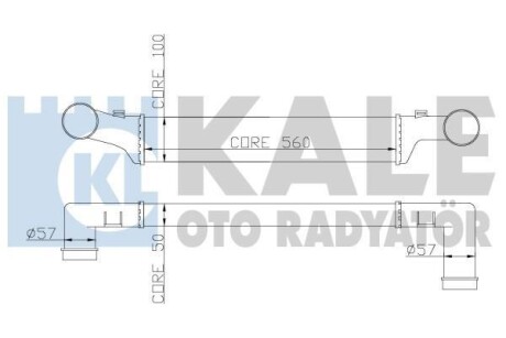 DB інтеркулер W210 2.0/2.9TD Kale 347400