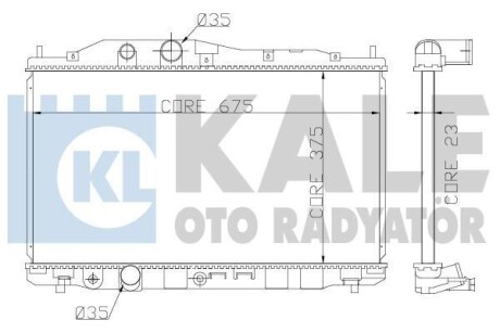 Радиатор охлаждения Honda Civic VIII OTO RADYATOR Kale 357200