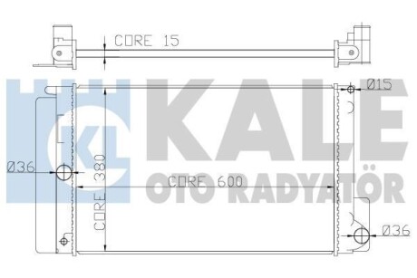 Радиатор охлаждения Toyota Auris, Avensis, Corolla, Verso Radiator OTO RADYATOR Kale 372000