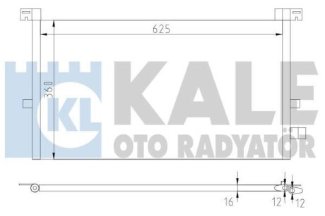 Радиатор кондиционера Ford Mondeo III OTO RADYATOR Kale 378700