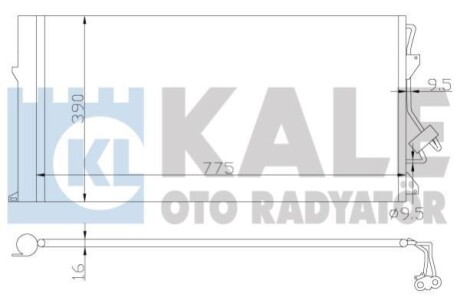 Радиатор кондиционера Audi Q7 - Porsche Cayenne - Volkswagen Touareg Condenser OTO RADYATOR Kale 382100 (фото 1)