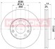 Гальмiвнi диски переднi 280мм фарбованi KAMOKA 1031043 (фото 1)