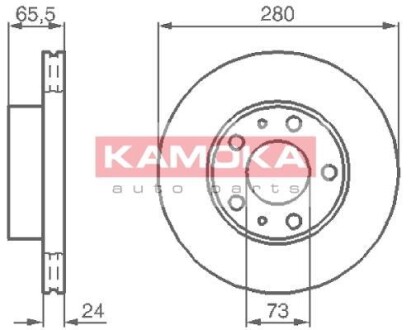 Тормозной диск KAMOKA 1031534