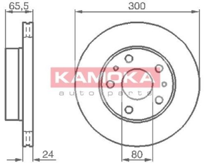 Тормозной диск KAMOKA 1031536