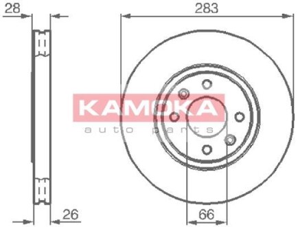 Гальмівний диск KAMOKA 1031682