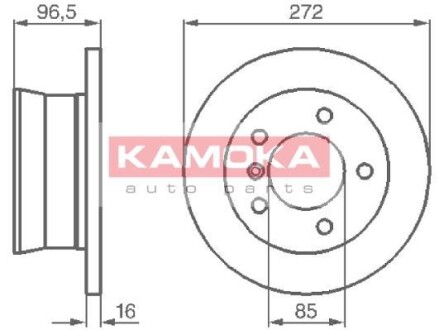 Гальмівний диск KAMOKA 1031864