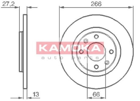 Тормозной диск KAMOKA 1032000