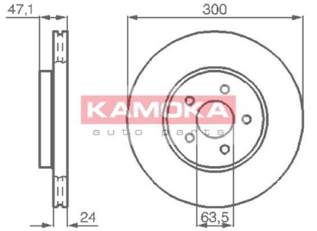 Гальмівний диск KAMOKA 1032250