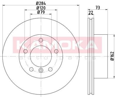 Диск гальмівний PRZÓD BMW 1 (E81/E87/F20) 03- KAMOKA 103231