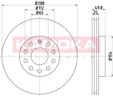 Тормозной диск KAMOKA 1032436