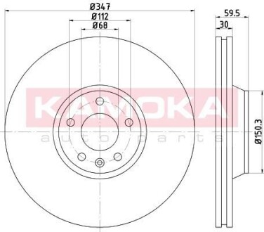 Тормозной диск KAMOKA 1032476