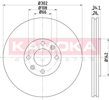 Тормозной диск KAMOKA 103261