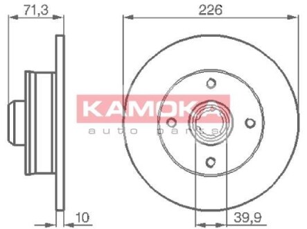 Тормозной диск KAMOKA 103274