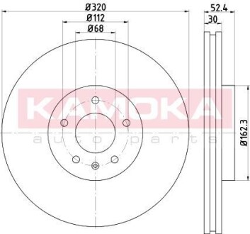 Тормозной диск KAMOKA 103309