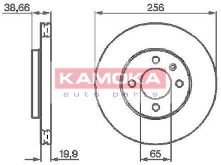 Гальмівний диск KAMOKA 103414