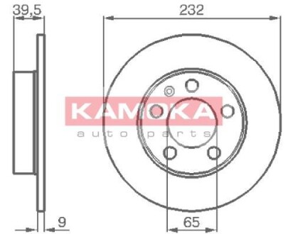 Гальмівний диск KAMOKA 1036068