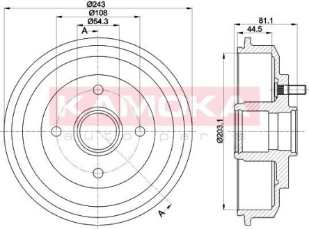 Гальмівний барабан KAMOKA 104023