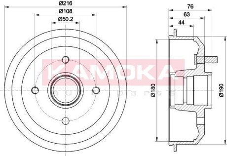 Гальмівний барабан KAMOKA 104063