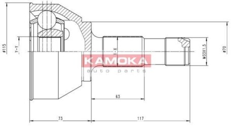 Шрус KAMOKA 6556