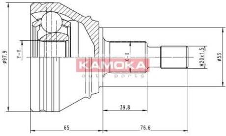 Шарнірний набір, привідний вал KAMOKA 6681