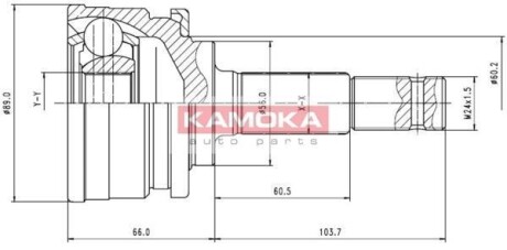 Шарнірний набір, привідний вал KAMOKA 6754