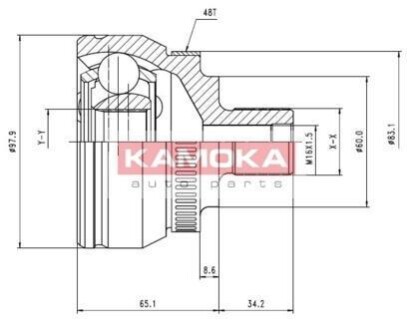 Шарнирный комплект, приводной вал KAMOKA 7050